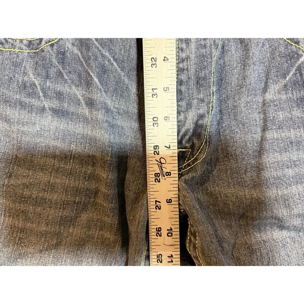 True Religion World Tour Section Straight Seat Jeans Men's Size 34x31. READ